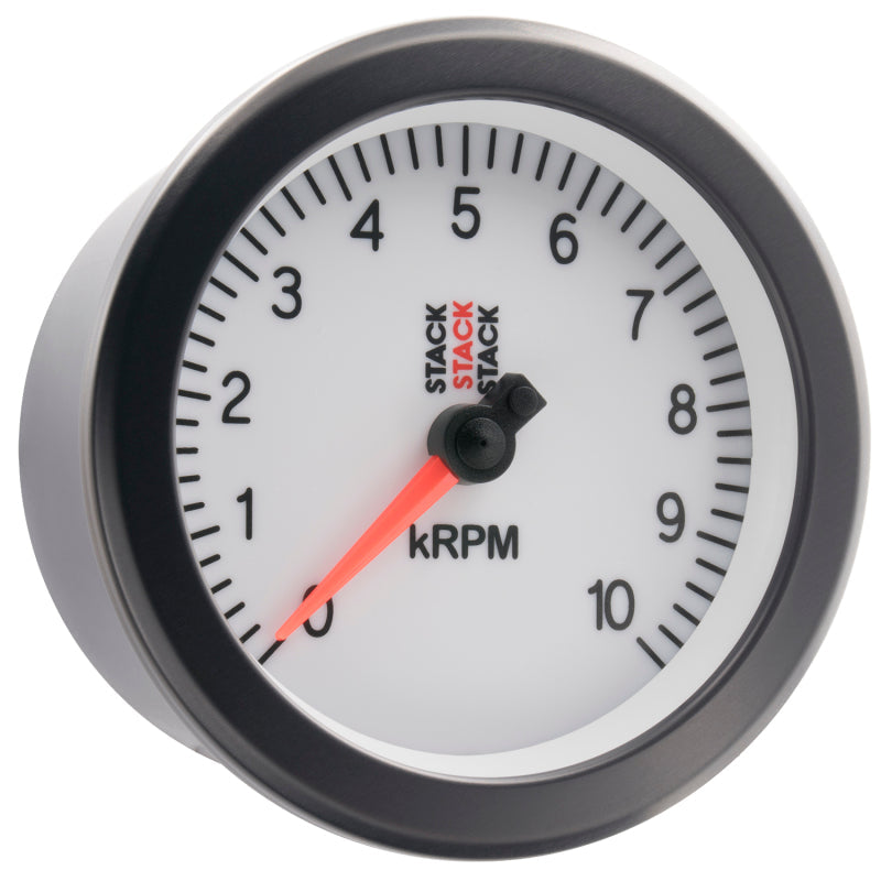 TACHOMETER, SPORT, 88MM, WHITE, 0-10K RPM