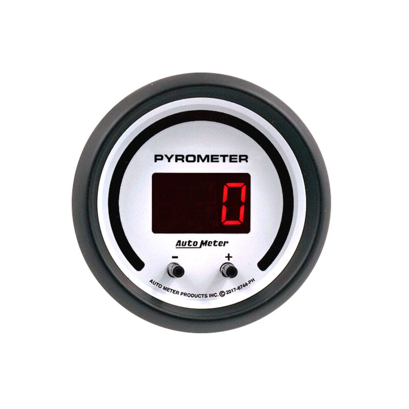 2-1/16" TWO CHANNEL PYROMETER (EGT), 0-2,000 ºF (0-1,100 ºC), PHANTOM ELITE DIGITAL