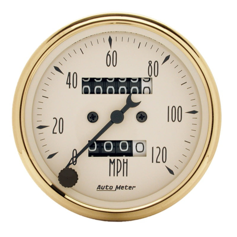 3-1/8" SPEEDOMETER, 0-120 MPH, GOLDEN OLDIES