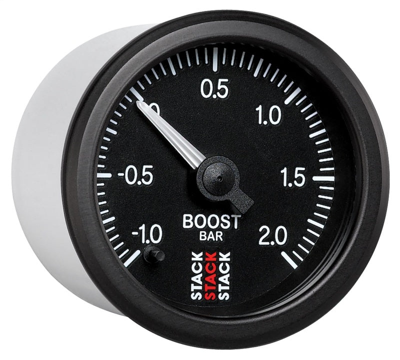 52MM, BOOST PRESS, PRO STEPPER, BLK, -1 TO +2 BAR, INCL. T-FITTING