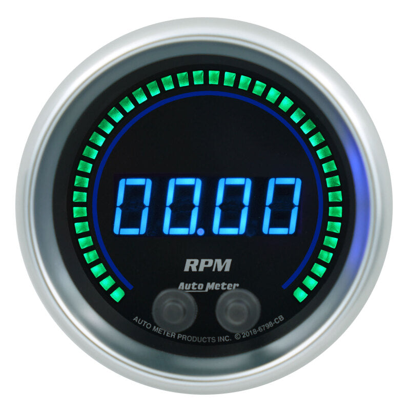 3-3/8" TACHOMETER, 0-16K RPM, IN-DASH, COBALT ELITE DIGITAL