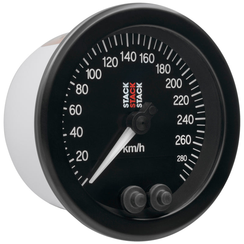 88MM SPEEDOMETER, 0-290 KM/H, STACK BLK