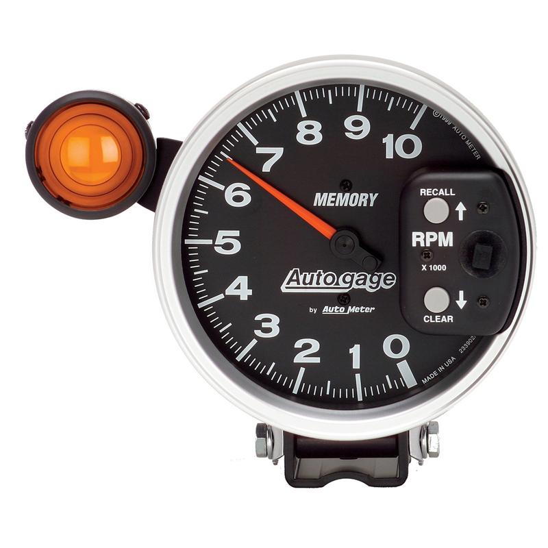 3-3/4" PEDESTAL TACHOMETER, 0-8,000 RPM, AUTO GAGE