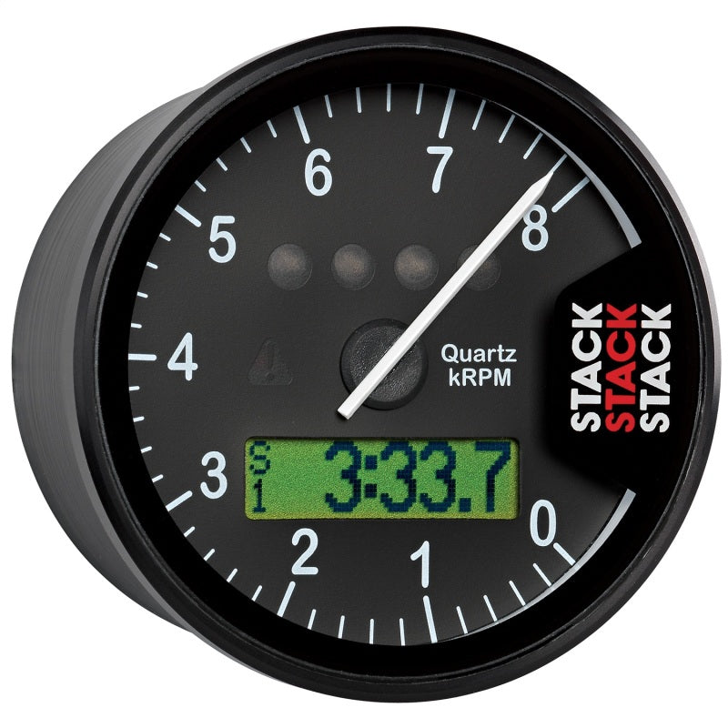 DISPLAY TACHOMETER, BLACK, 0-8K RPM