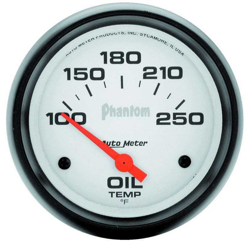 2-5/8" OIL TEMPERATURE, 100-250 °F, PHANTOM