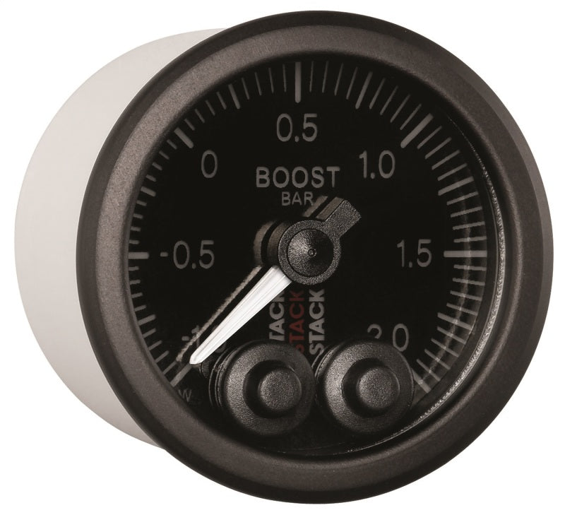 52MM, BOOST PRESS, PRO-CONTROL, BLK, -1 TO +2 BAR, INCL. T-FITTING