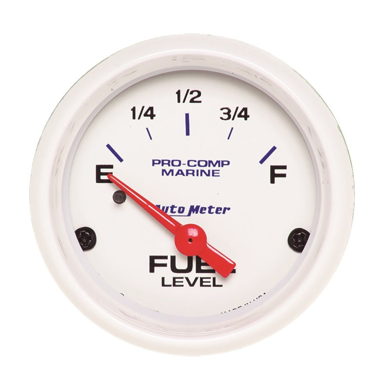 2-1/16" FUEL LEVEL, 240-33 ?, MARINE WHITE