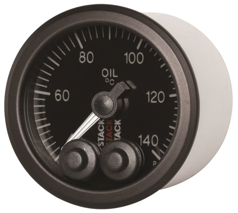 OIL TEMP, PRO-CONTROL, 52MM, BLK, 40-140 °C, 1/8" NPTF MALE