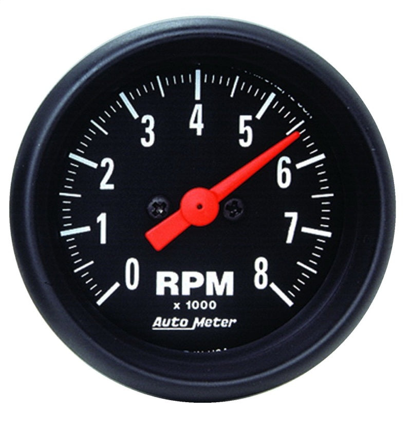 2-1/16" IN-DASH TACHOMETER, 0-8,000 RPM, Z-SERIES