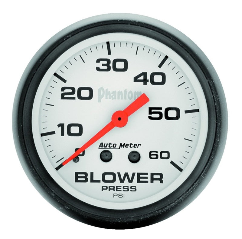 2-5/8" BLOWER PRESSURE, 0-60 PSI, PHANTOM