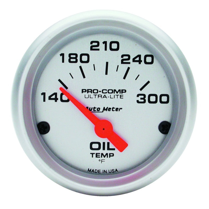 2-1/16" OIL TEMPERATURE, 140-300 °F, ULTRA-LITE