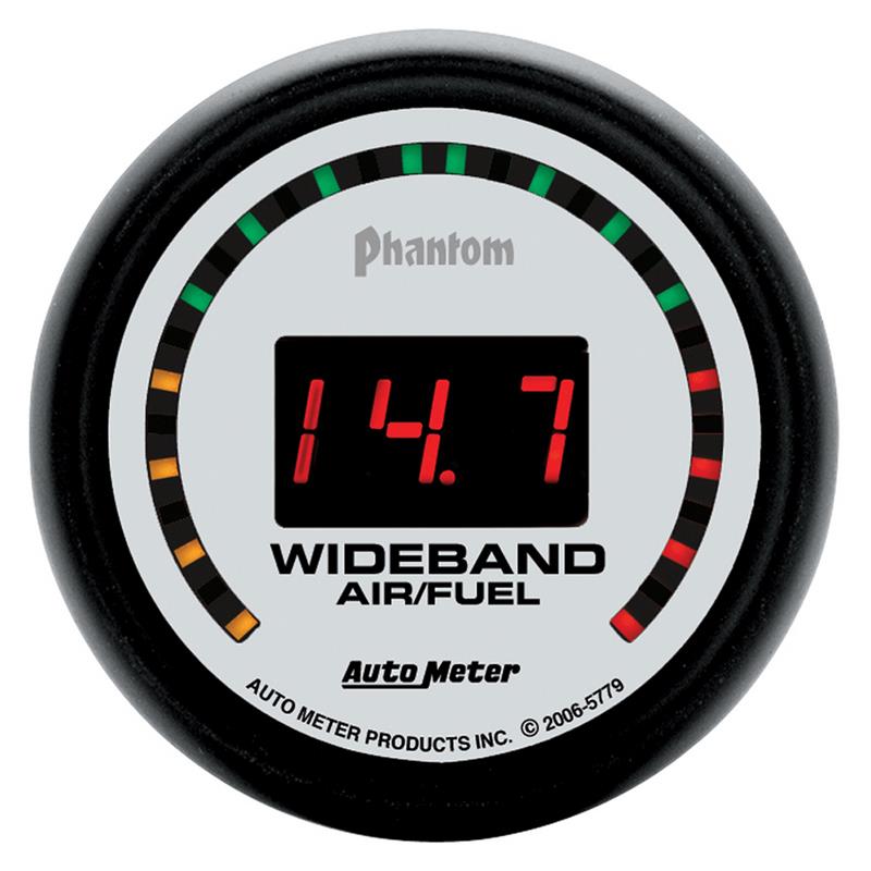 2-1/16" WIDEBAND STREET AIR/FUEL RATIO, 10:1-17:1 AFR, PHANTOM