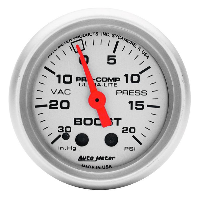 2-1/16" BOOST/VACUUM, 30 IN HG/20 PSI, ULTRA-LITE