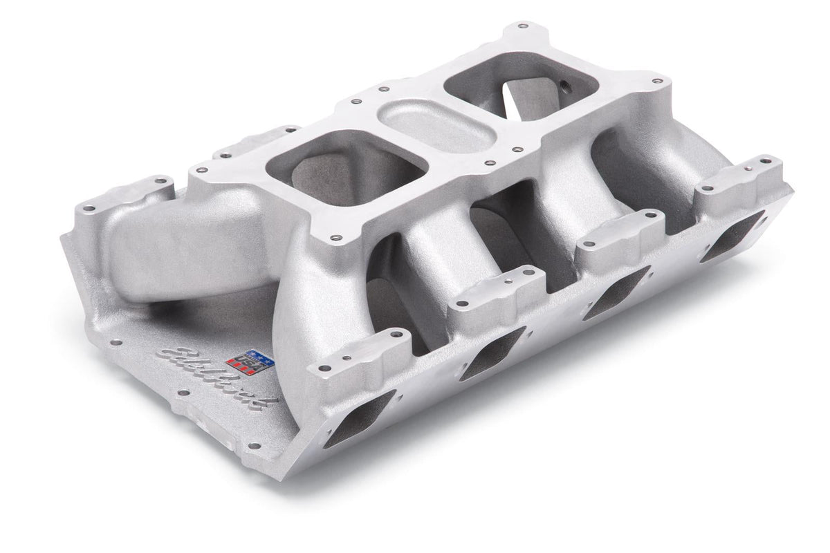 Quad Intake Edelbrock 7524 Performer RPM Dual-Quad Intake Manifold, Fits Dodge HEM