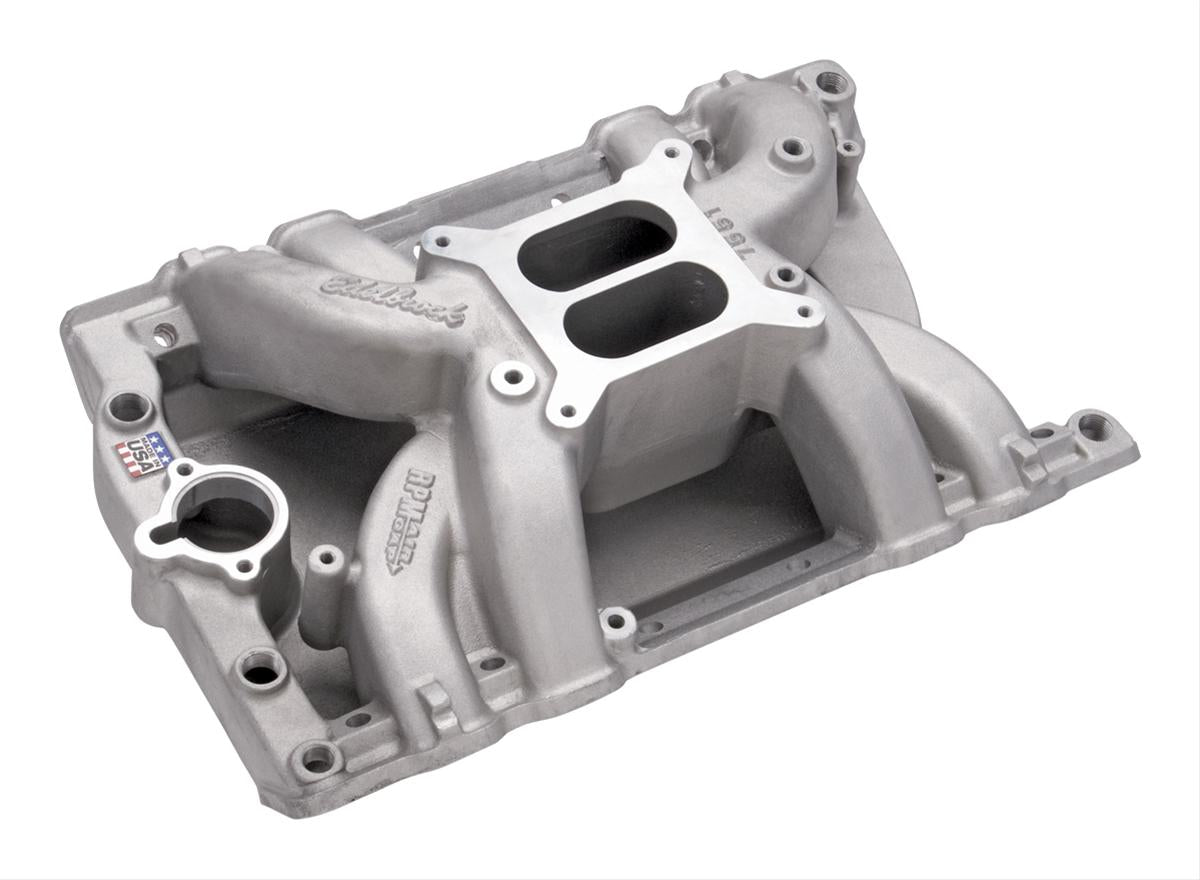 Edelbrock 7551 Performer RPM Air-Gap Intake Manifold, Fits Oldsmobile 455