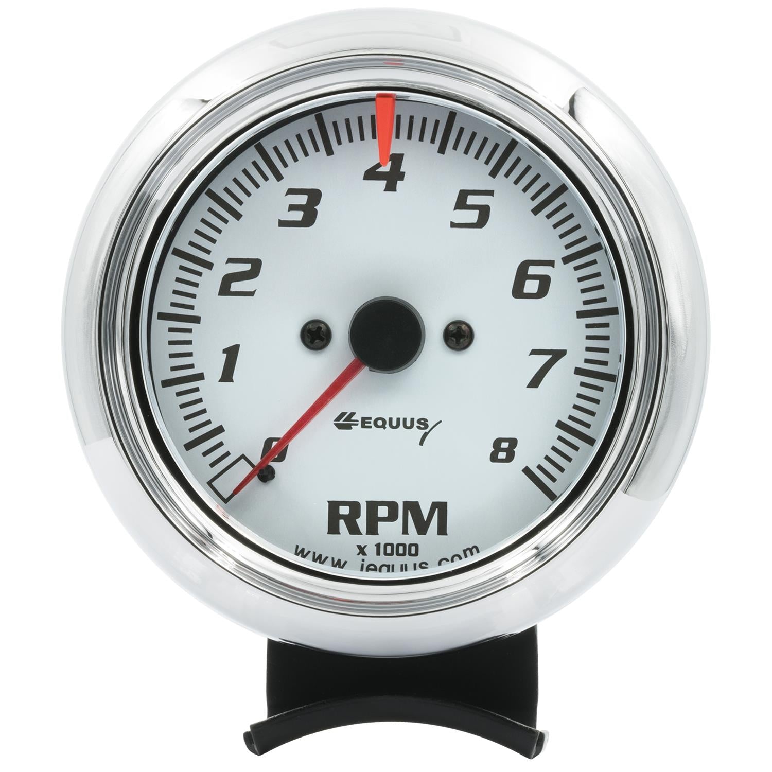 Equus E5078 3-3/8" White Tachometer