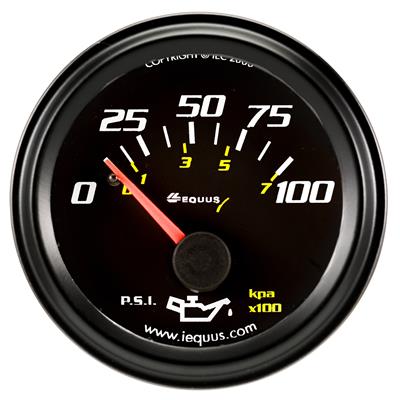 Equus E6234 6000 Series 2" Mechanical Oil Pressure Gauge