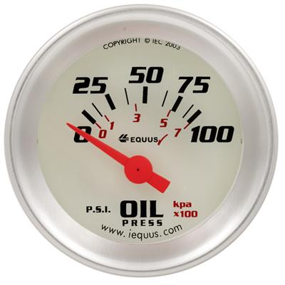 Equus E8164 8000 Series 1-1/2" Electric Oil Pressure Gauge