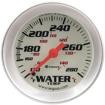 Equus E8242 8000 Series 2" Mechanical Water Temperature Gauge