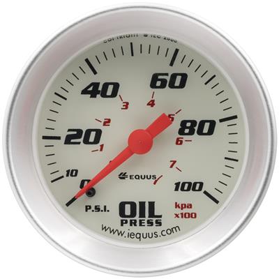 Equus E8244 8000 Series 2" Mechanical Oil Pressure Gauge