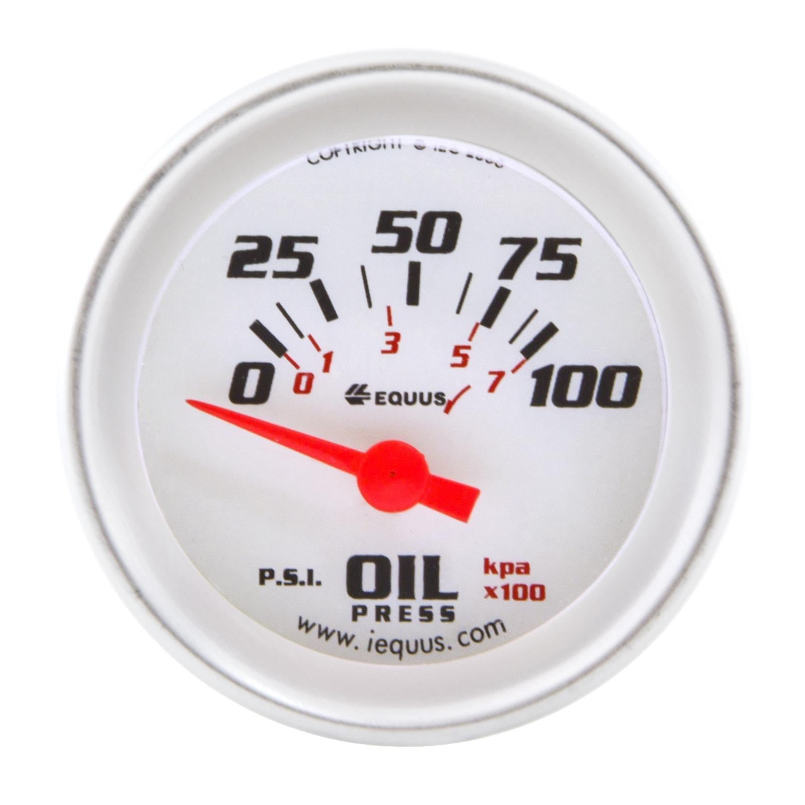 Equus E8264 8000 Series 2" Electric Oil Pressure Gauge