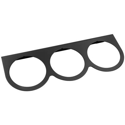 Equus E9943 2-5/8" Black Triple Gauge Mounting Panel