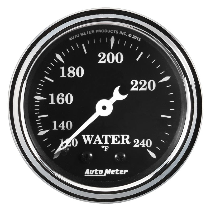 2-1/16" WATER TEMP, 120-240 °F, MECH, OLD TYME BLACK