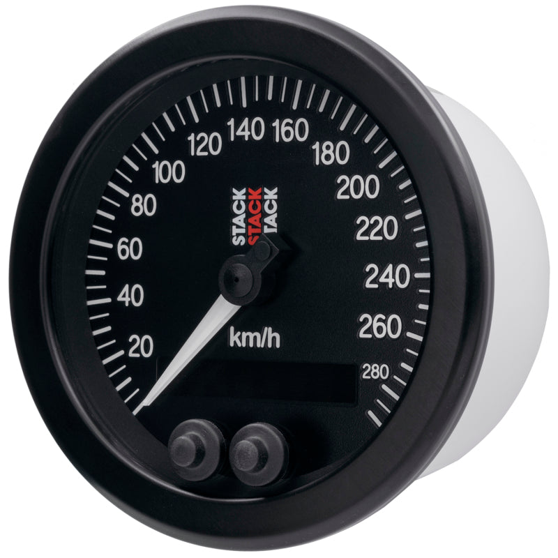 88MM SPEEDOMETER, 0-290 KM/H, STACK BLK