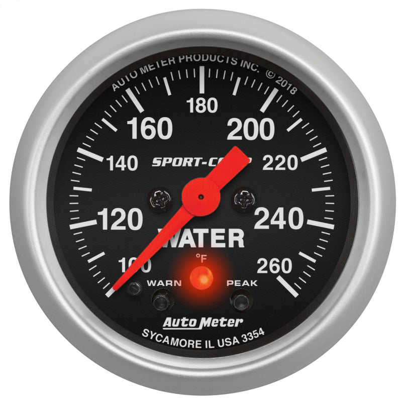 2-1/16" WATER TEMPERATURE, 100-260 °F, SPORT-COMP