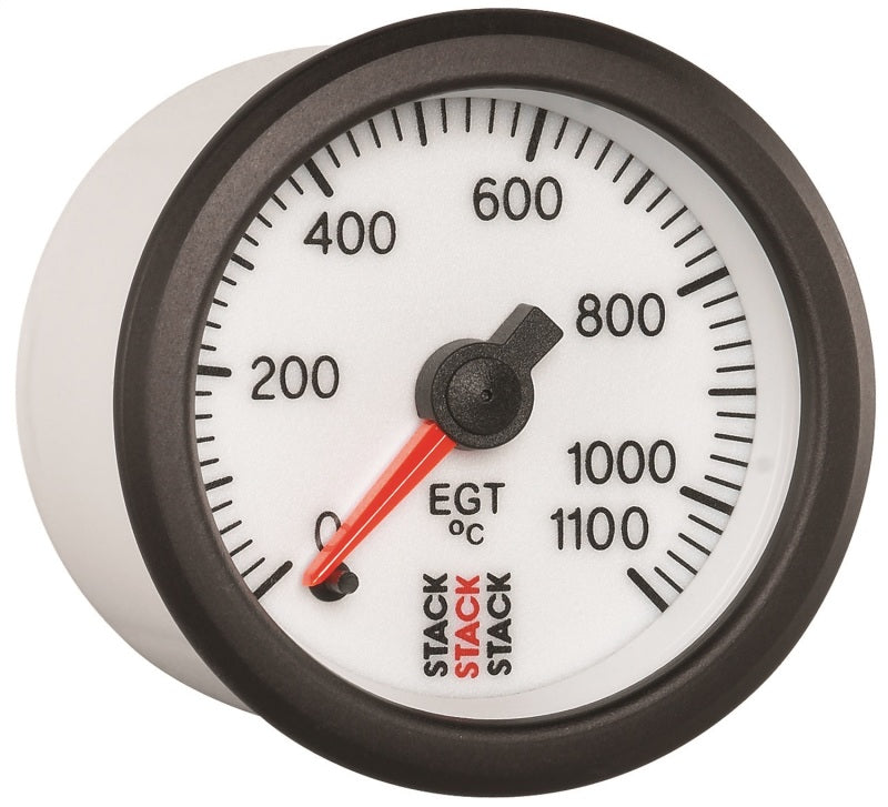 EXHAUST GAS TEMP, PRO STEPPER MOTOR, 52MM, WHT, 0-1100 °C