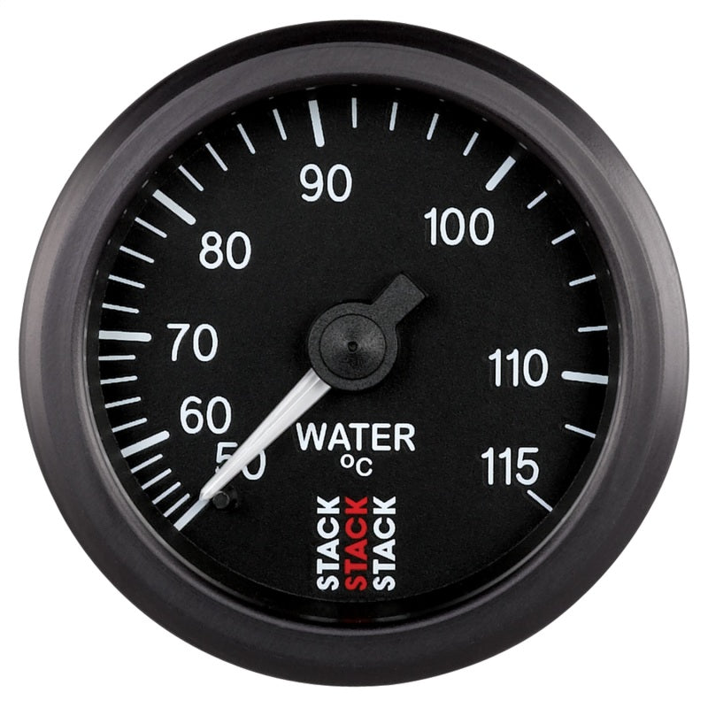 WATER TEMP, MECHANICAL, 52MM, BLACK, 50-115 °C, 3/8" BSPT (M)