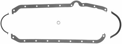 Fel-Pro 1803 Oil Pan Gasket Multi-Piece Rubber Coated Fiber Fits Chevy