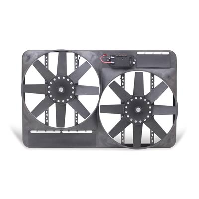 Flex-A-Lite 116524 Fan Electric 13 1/2" dual shrouded puller w/ variable speed control
