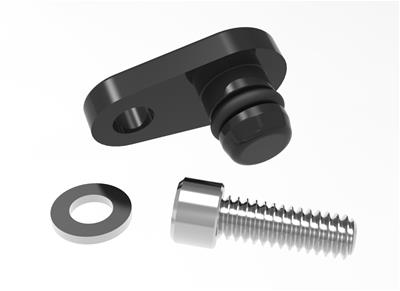 Holley EFI 300-251 Fitting MAP Sensor Port Plug Flat Head Male Push-on Aluminum