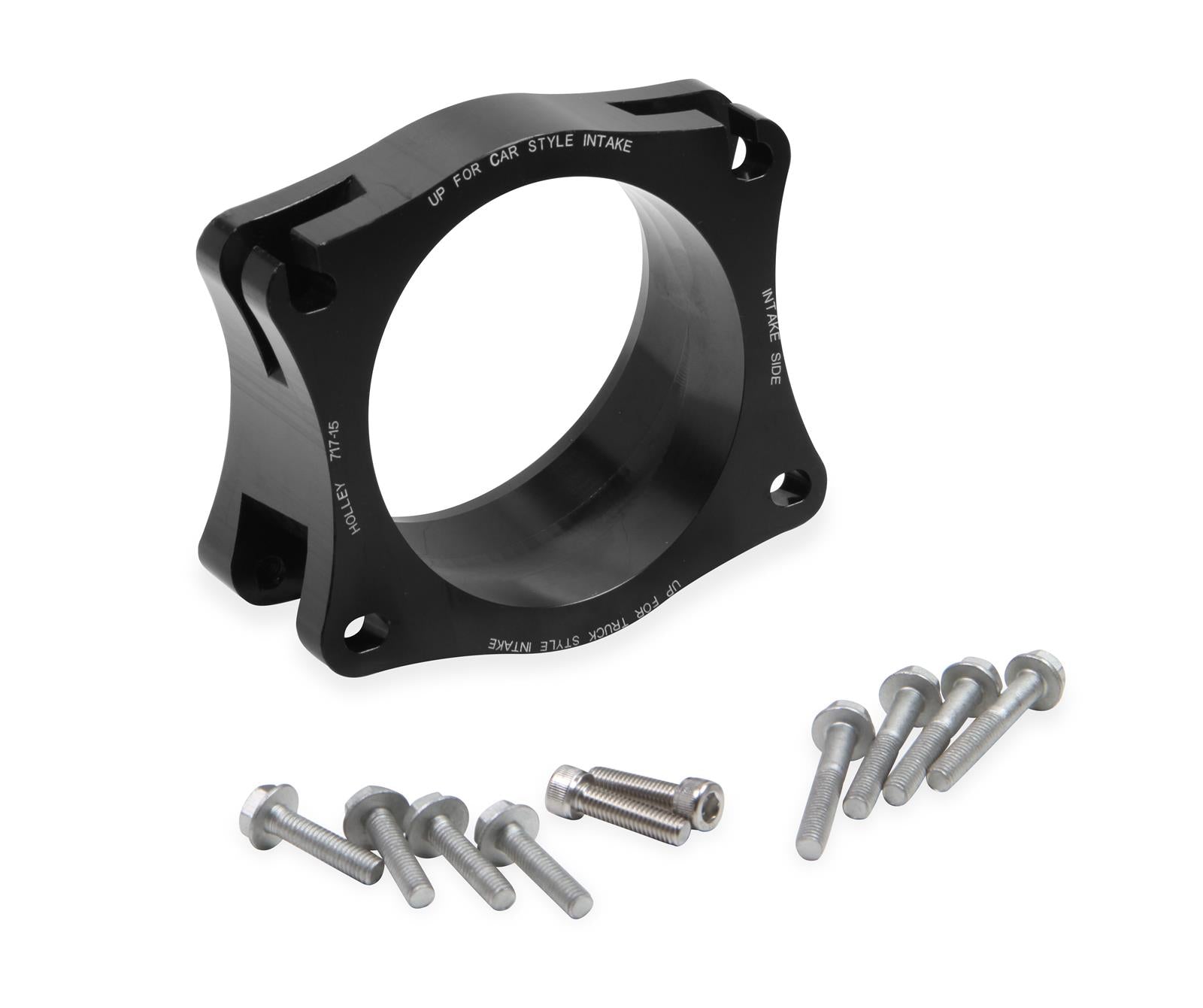 Holley 717-15 Throttle Body Angle Adapter, 95mm Bore - Chevy LS Gen V LT1