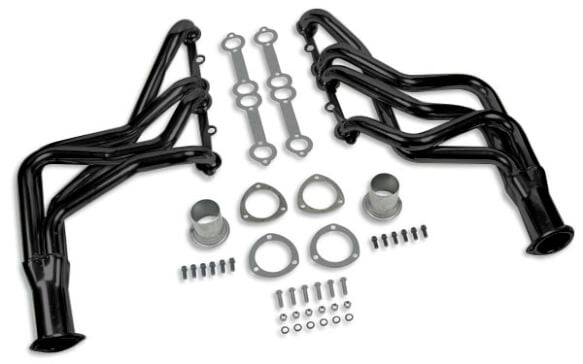 Flowtech 11100FLT Long Tube Header - Black Paint, 1-5/8", 3" Collector