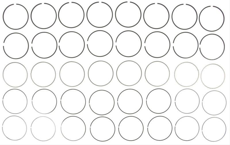 Clevite 41859CP Premium Piston Ring Set, Plasma-moly, 3.780" Bore