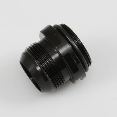 Meziere WN0041S AN O-Ring to AN Adapter Waterneck Fitting, -20AN, Black