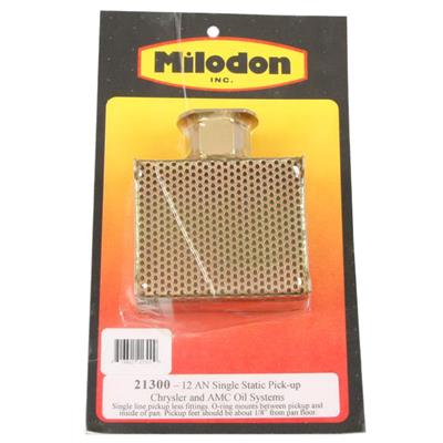 Milodon 21300 Oil Pickup Bolt-In Street/Strip Pan Style Single-Line Swivel
