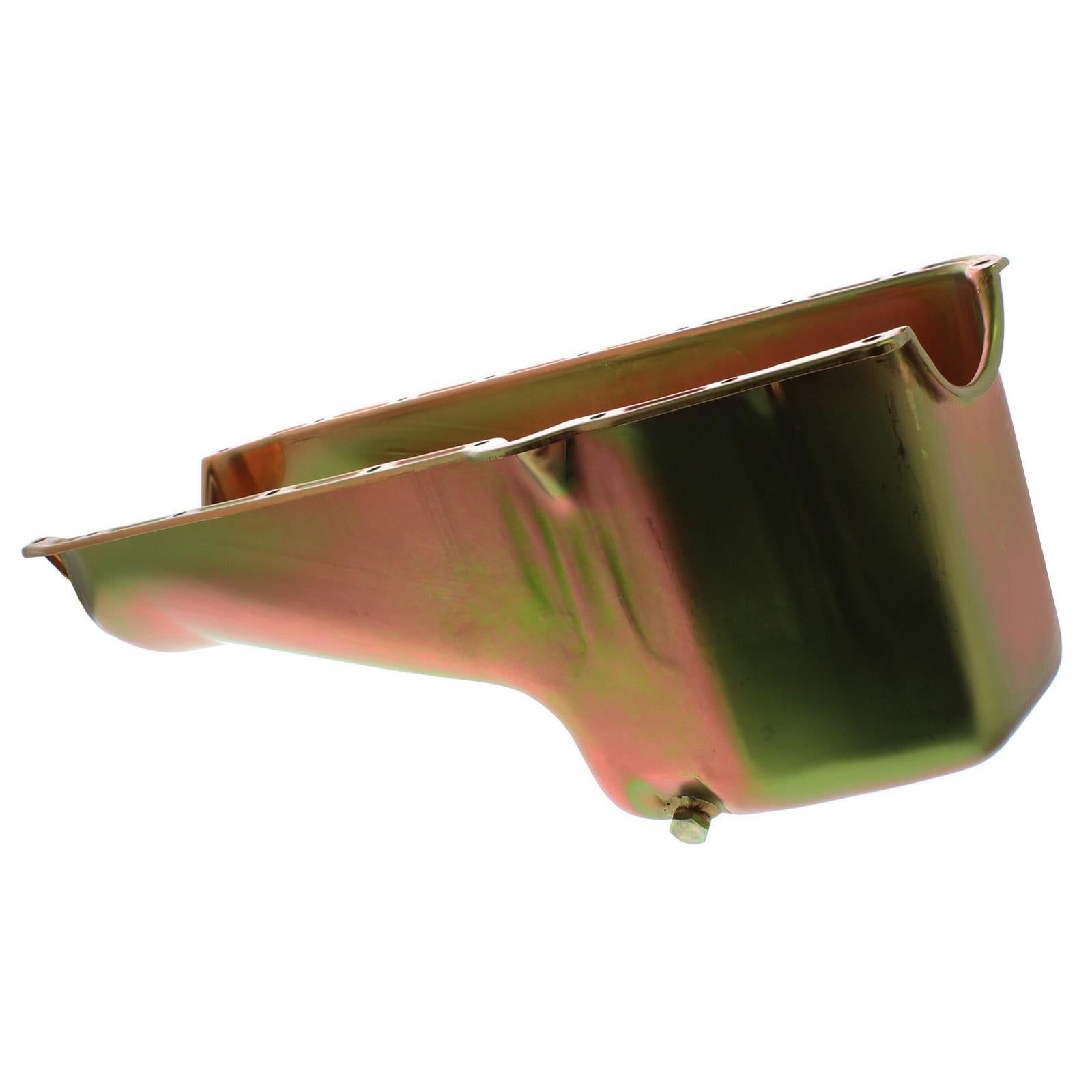 Milodon 30401 Street and Strip Oil Pan, SB Chevy - 6 QT. 1955-79 LH Dipstick