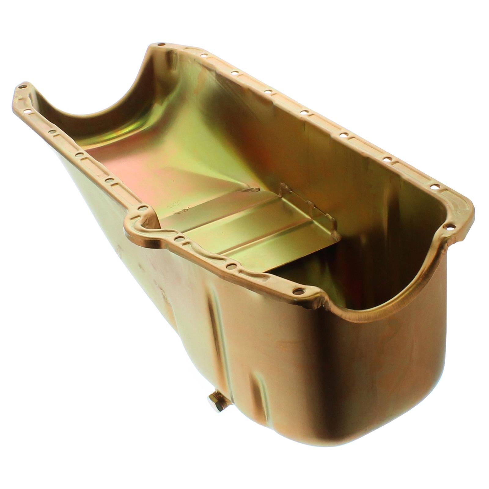 Milodon 30700 Stock Replacement Oil Pan, SB Chevy 5 QT - LH Dipstick