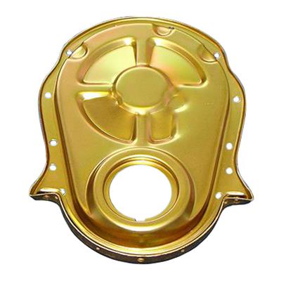 Milodon 65605 Timing Cover 1-Piece Steel Gold Iridited Fits Chevy Big Block
