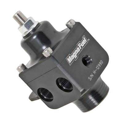 MagnaFuel MP-9433-BLK Fuel Pressure Regulator Carbureted Non-return Style 4-12