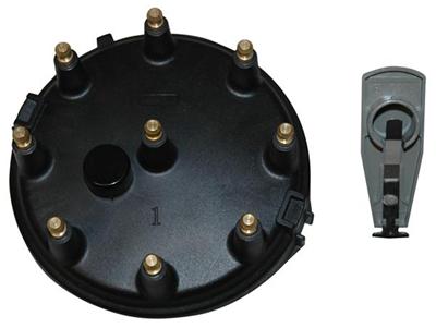 MSD 5505 Street Fire Cap and Rotor Kit, Black - For Ford TFI V8