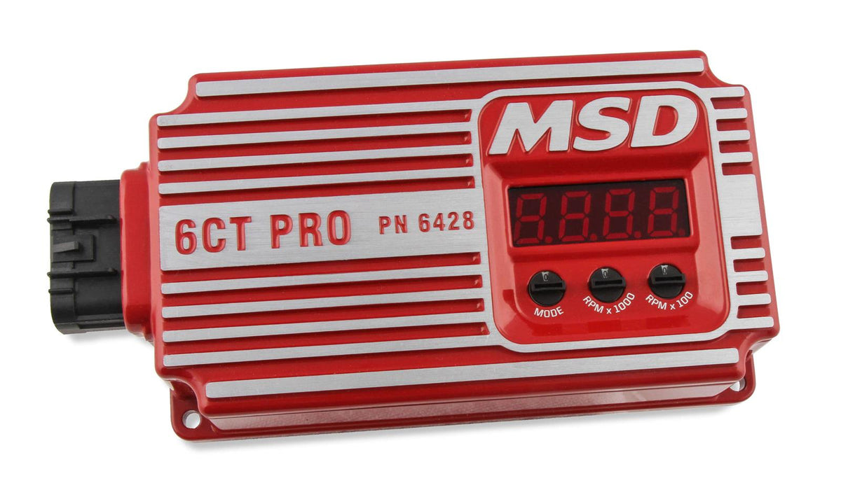 6428 Rpcs MSD 6428 Digital 6CT Ignition Controller, Circle Track - Red