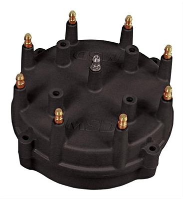 MSD 74083 Distributor Cap Male/HEI-Style Black Screw-Down MSD Billet