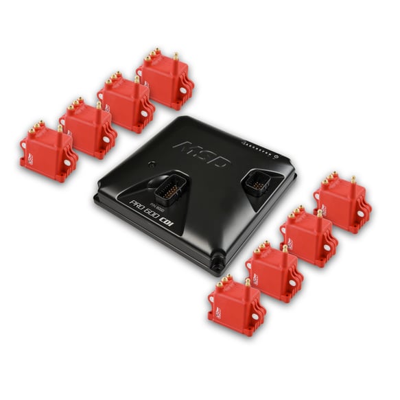 MSD 8000-8HO Pro 600 CDI Ignition and Coil Kit - Red Coils