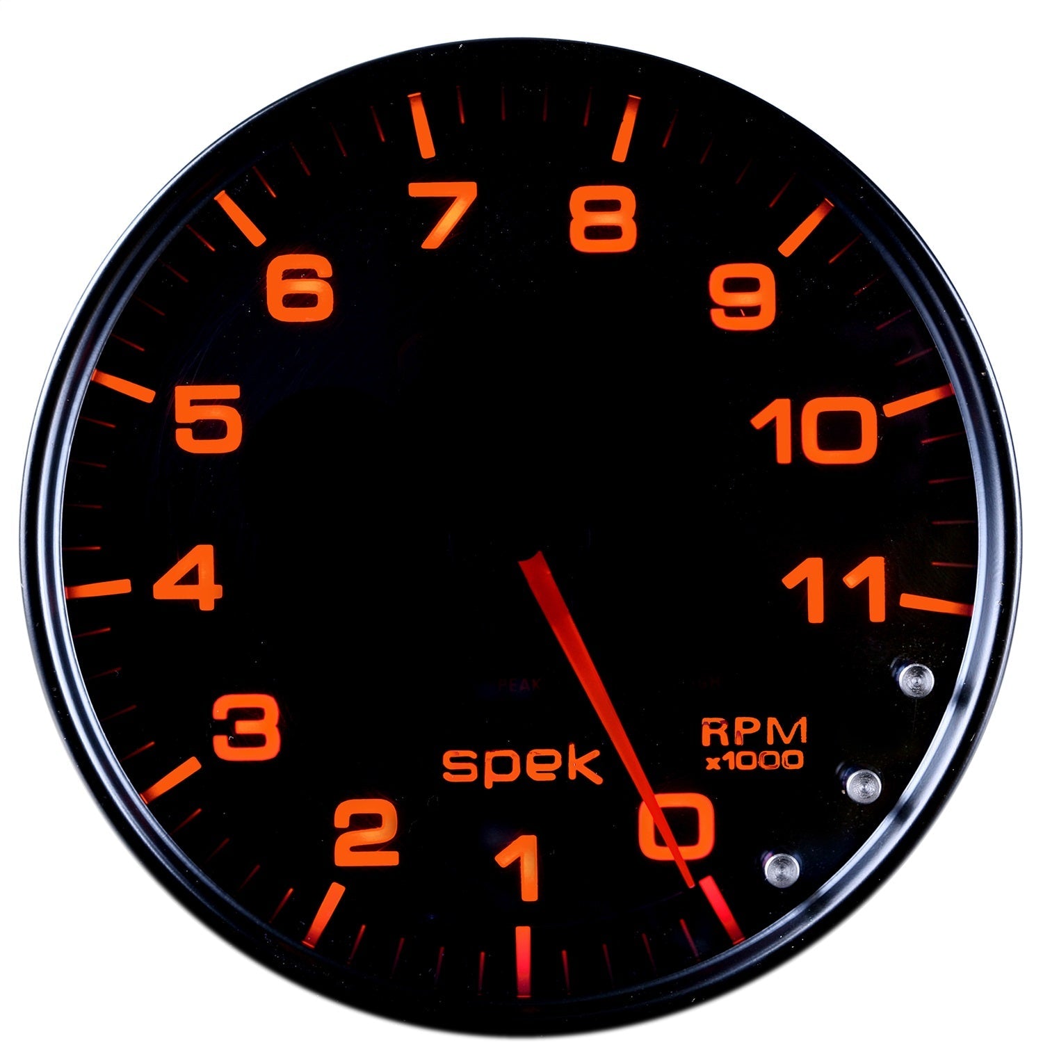 5" IN-DASH TACHOMETER, 0-11,000 RPM, SPEK-PRO, BLACK/BLACK