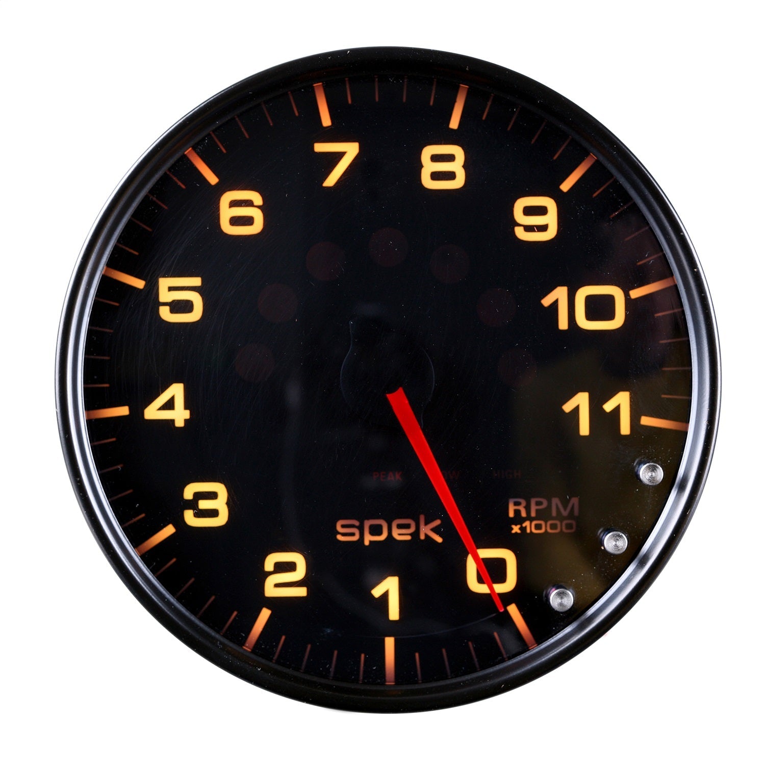 5" IN-DASH TACHOMETER, 0-11,000 RPM, SPEK-PRO, BLACK/BLACK
