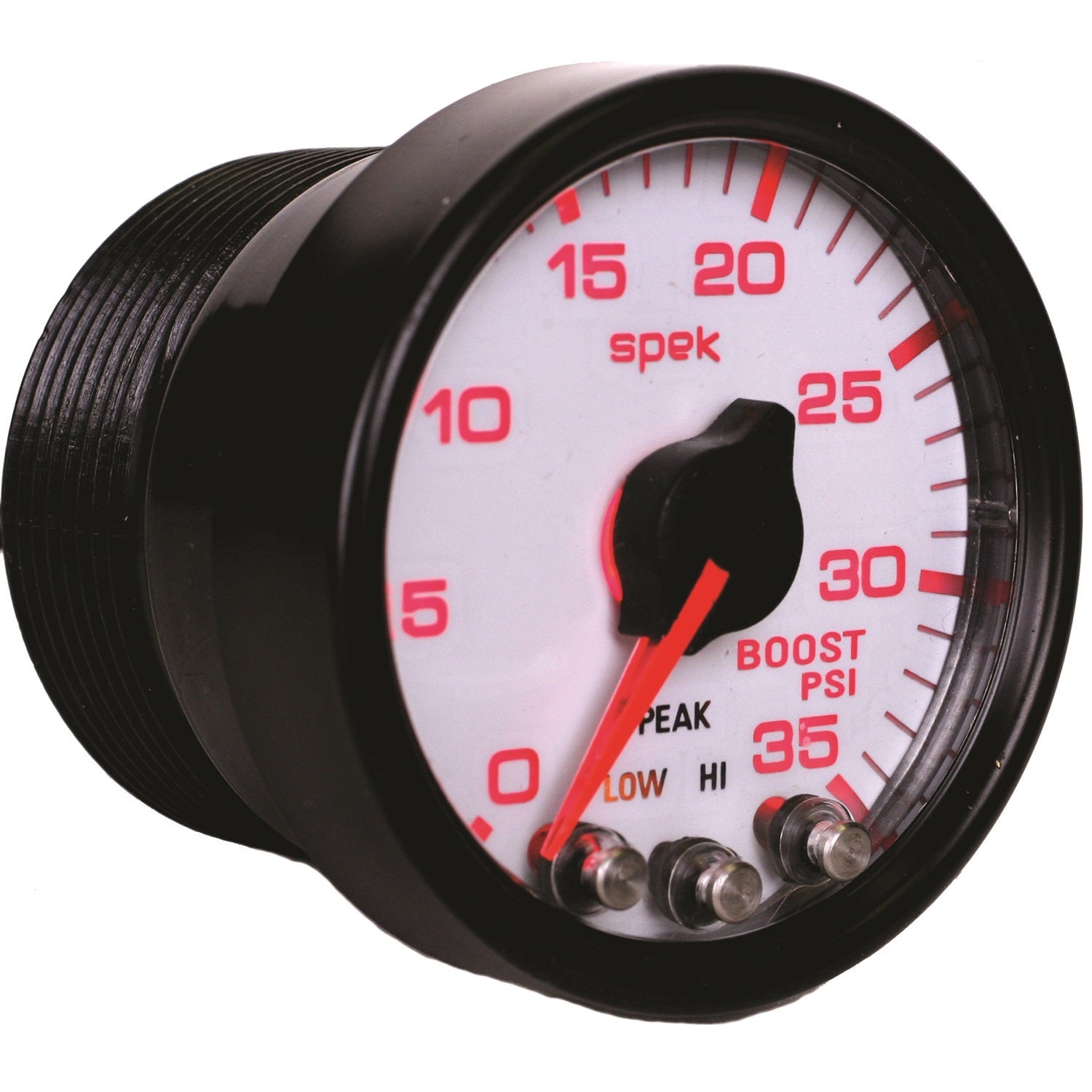 2-1/16" BOOST, 0-35 PSI, SPEK-PRO, WHITE/BLACK